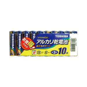 （まとめ） 東芝 TOSHIBA アルカリ乾電池 LR6L10MP 10本入 〔×10セット〕｜revolver67