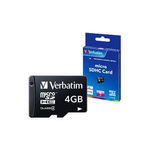 （まとめ） バーベイタム microSDHCカード 4GB Class4 MHCN4GYVZ1 1枚 〔×4セット〕｜revolver67