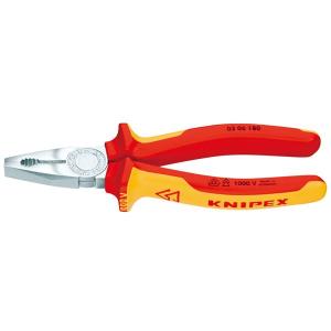 KNIPEX クニペックス 0306-180 絶縁ペンチ 1000V SB｜revolver67