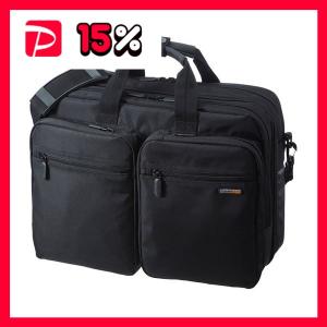 サンワサプライ3WAYビジネスバッグ(出張用) 15.6インチワイド対応 ブラック BAG-3WAY21BK 1個｜revolver67