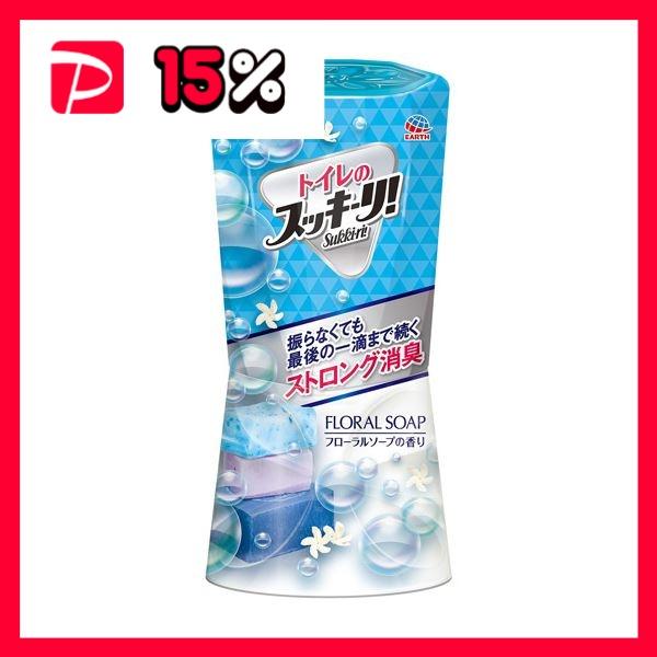 （まとめ）アース製薬 トイレのスッキーリ フローラルソープ 400ml 1セット（3個）〔×5セット...