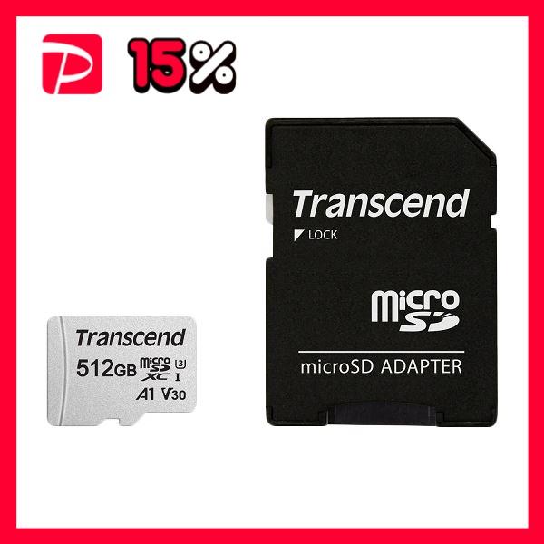 トランセンドジャパン 512GB microSDXCカード w/adapter UHS-I U3 A...