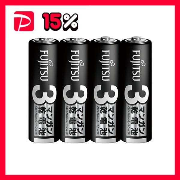 FDK 富士通 マンガン乾電池 単3形R6PU（4S） 1セット（40本：4本×10パック）