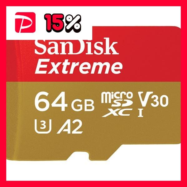 サンディスク エクストリーム microSDXC UHS-I カード 64GB SDSQXAH-06...
