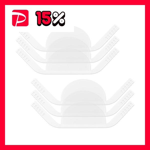 （まとめ）プラス HSマウスシールド交換シールド6枚入（×5セット）