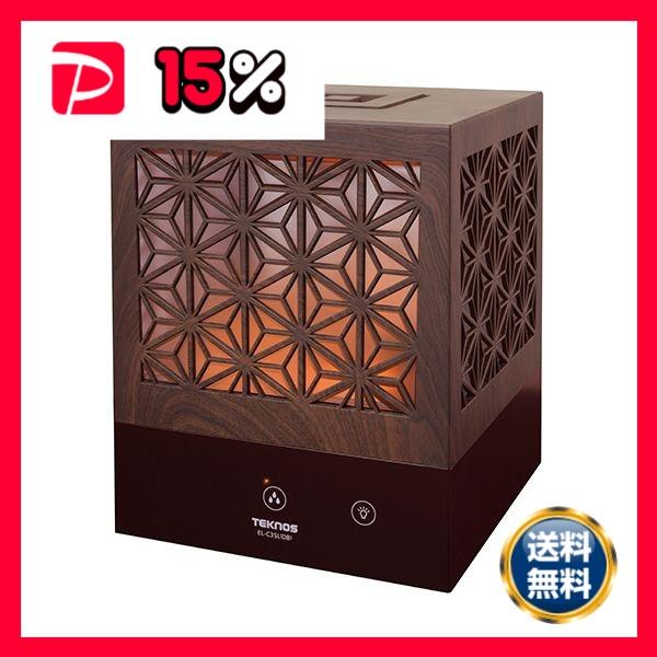 千住 TEKNOS組子調 超音波加湿器 3.5L 木目ダークブラウン EL-C35L（DB） 1台