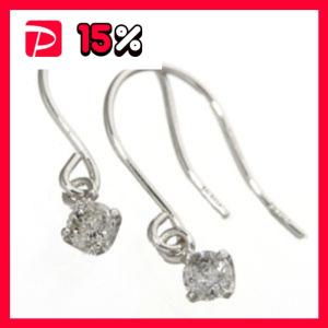 Pt900 ダイヤモンド ピアス】約1.3g 両耳用 D0.17ct/0.17ct
