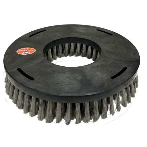 レボテック 【ステンレスブラシ】 オットセイブラシ2nd（シャンピング）14インチ《黒樹脂台》ポリッ...