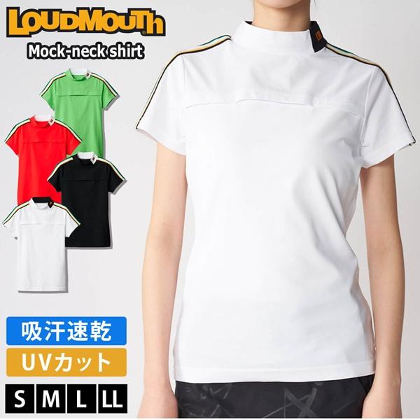 ラウドマウス モックネック レディース 胸元スリット 吸汗速乾 UV 866650 LOUDMOUT...