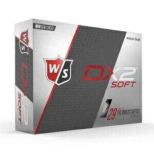 Wilson DX2 SOFT ゴルフボール 1ダース 12球 ウィルソン ユニセックス ホワイト 2ピース 柔らかい 全領域対応 2ピース あす楽 あすつく｜rex2020