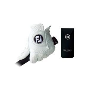 フットジョイ グローブ ピュアタッチ ホワイト メンズ ゴルフグローブ 左手用 footjoy puretouch 日本正規品｜rex2020