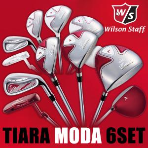 Wilson TIARA MODA 6set レディース クラブセット 6本セット ハーフセット ウィルソン ゴルフ 初心者 スターターセット 送料無料  あす楽 あすつく｜rex2020