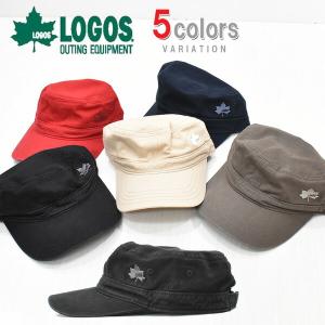 LOGOS ロゴス ロゴ刺繍 ワークキャップ 帽子 メンズ レディース ユニセックス キャップ ブランドロゴ 定番 LS6K203Z