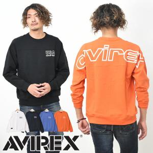 Avirex メンズトレーナー 色 オレンジ系 の商品一覧 トップス ファッション 通販 Yahoo ショッピング