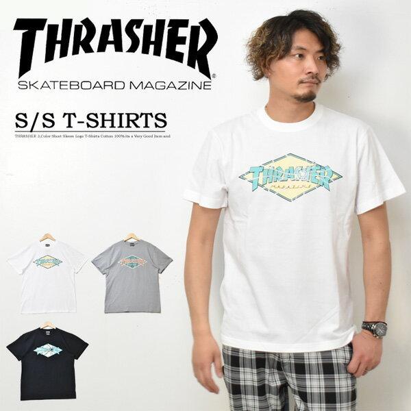 SALE セール THRASHER スラッシャー ロゴプリント 半袖 Tシャツ ロゴTシャツ TH9...