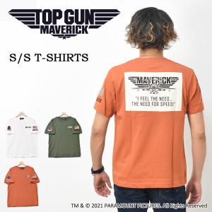 AVIREX アヴィレックス TOP GUN MAVERICK シーチングパッチ 胸ポケット 半袖 Tシャツ メンズ トップガン 6103559