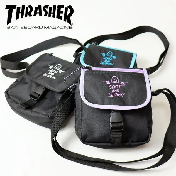 THRASHER スラッシャー フラップ ミニショルダーバッグ マークゴンザレス ショルダーポーチ ...