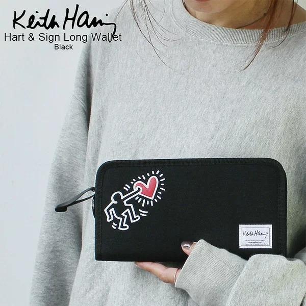 Keith Haring キースへリング Hart Sign ロングウォレット 長財布 メンズ レデ...
