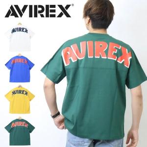 SALE セール AVIREX アヴィレックス ビッグロゴプリント クルーネック Tシャツ ビッグシルエット 半袖 Tシャツ メンズ アビレックス 送料無料 783-3134049