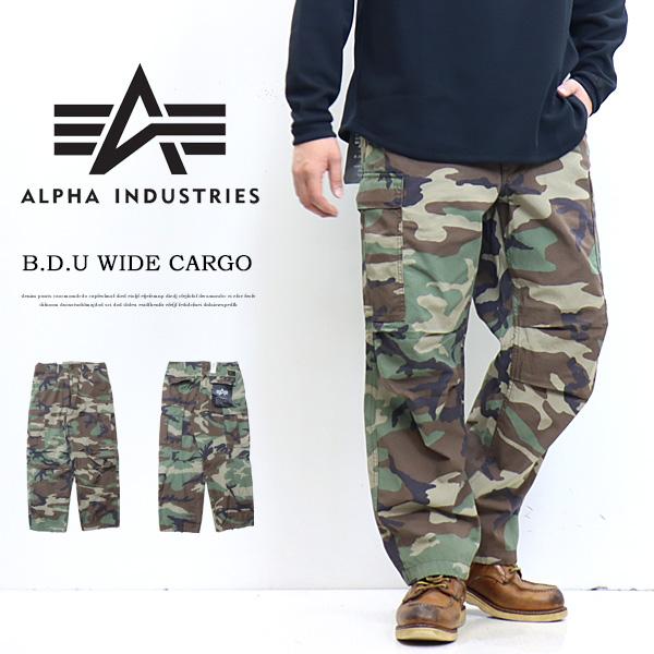 SALE セール ALPHA INDUSTRIES アルファ インダストリーズ B.D.U. カーゴ...