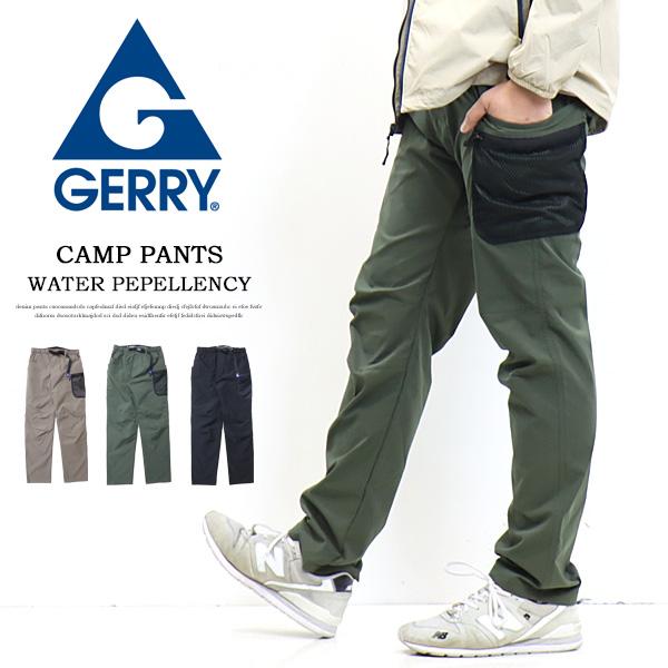 GERRY ジェリー 撥水 微弱ストレッチ キャンプパンツ イージーパンツ クライミングパンツ メン...
