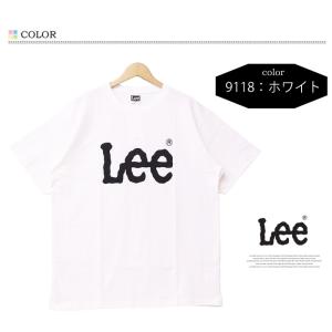 大きいサイズ Lee リー ロゴプリント 半袖...の詳細画像3