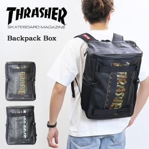 THRASHER スラッシャー バックパック ボックス 30L スクエアリュック リュックサック デイパック メンズ レディース ユニセックス 送料無料 THR-260｜rexone