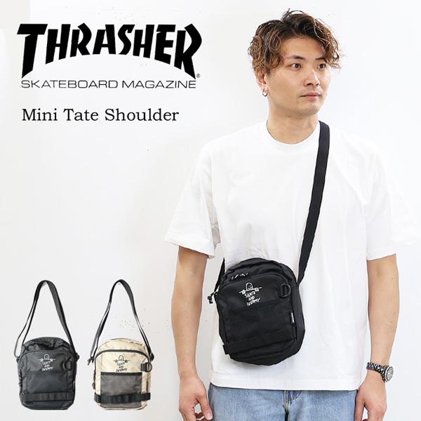 THRASHER スラッシャー ミニショルダーバッグ マークゴンザレス 刺繍 斜め掛け 小さめ メン...