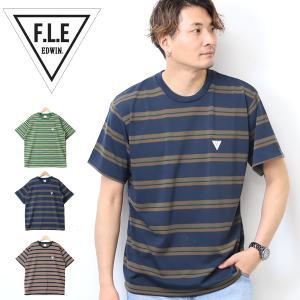 SALE セール EDWIN エドウィン F.L.E マルチボーダー 半袖Tシャツ 半T メンズ FLE フリー ES8093｜rexone