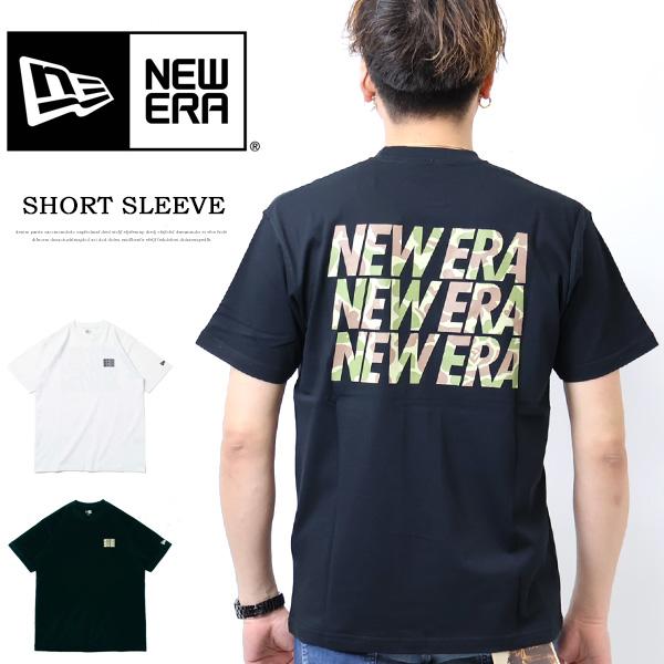 NEW ERA ニューエラ 半袖Tシャツ ダックハンターカモ ワードマークロゴ 半T メンズ レディ...