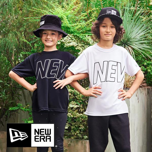NEW ERA Youth キッズ テック Tシャツ All Over ビッグロゴ 130cm 14...
