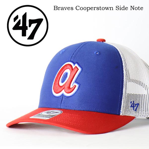 47BRAND フォーティーセブン メッシュキャップ ブレーブス クーパーズタウン サイドノート ’...