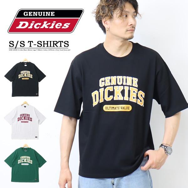 大きいサイズ GENUINE Dickies ジェニュイン ディッキーズ カレッジプリント 半袖Tシ...