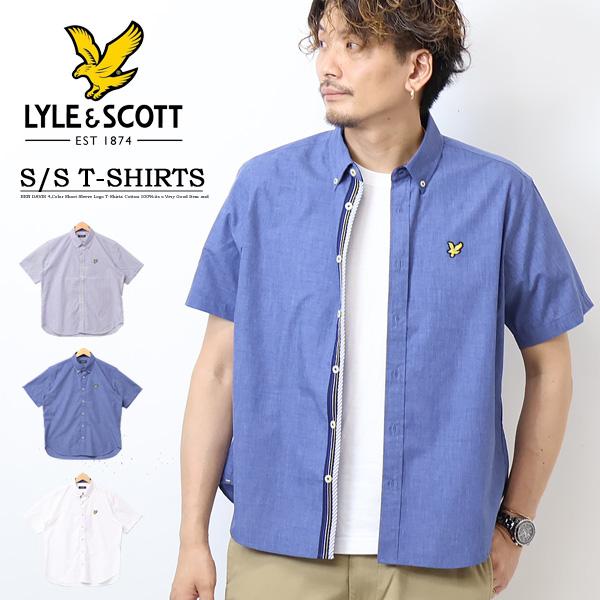 LYLE&amp;SCOTT ライルアンドスコット ボタンダウン 半袖シャツ ボタンダウンシャツ メンズ 3...