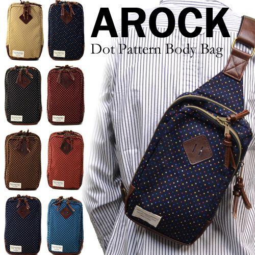 アロック/AROCK ドット柄 水玉 ボディバッグ PU切替 ショルダーバッグ アンカー/ancho...