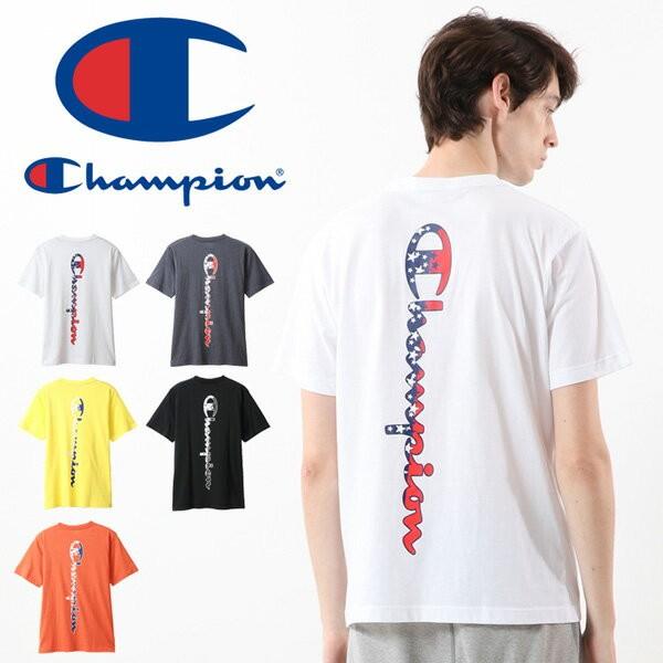 SALE Champion バックプリント 半袖 Tシャツ ロゴプリント C3-RS309 セール ...