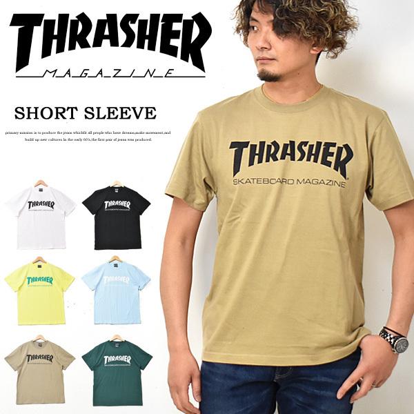 THRASHER スラッシャー ロゴプリント 半袖 Tシャツ マグロゴ ロゴTシャツ 半T カットソ...