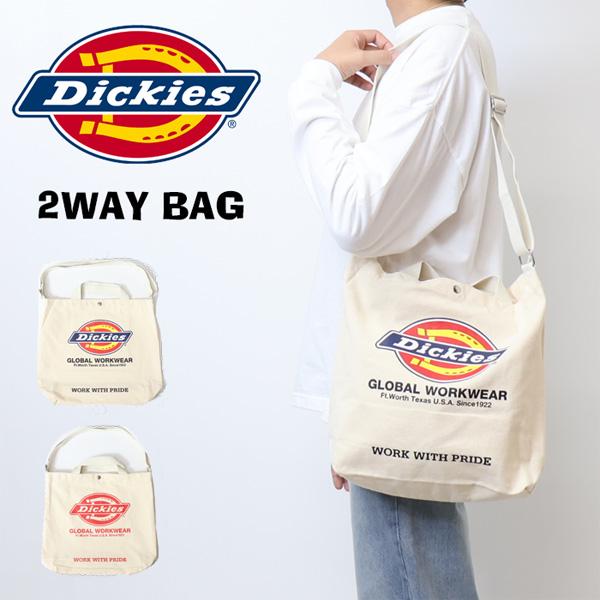 Dickies ディッキーズ ロゴプリント 2WAYバッグ ショルダーバッグ トートバッグ メンズ ...