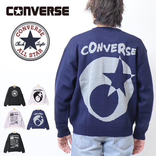 CONVERSE コンバース ジャガード セーター ニット クルーネック メンズ 3473-7511