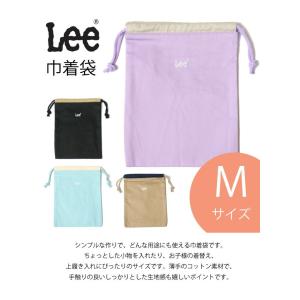 Lee リー ロゴ刺繍 巾着袋 Mサイズ ポー...の詳細画像1