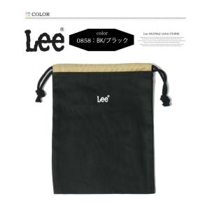 Lee リー ロゴ刺繍 巾着袋 Mサイズ ポー...の詳細画像5