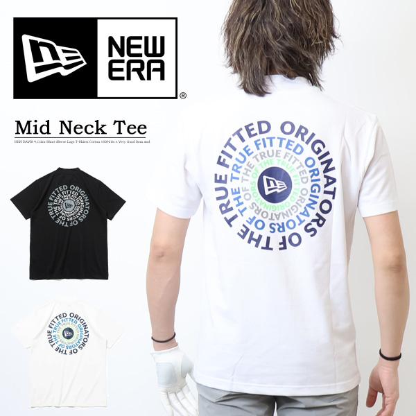 NEW ERA GOLF ニューエラ ゴルフ 半袖Tシャツ モックネック ミッドネック Circle...