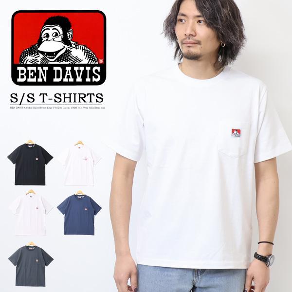 BEN DAVIS ベンデイビス ピスネーム 胸ポケット 半袖Tシャツ 半T メンズ ベンデビ ゴリ...