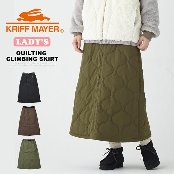 KRIFF MAYER クリフメイヤー レディース 暖パン 中綿 キルトクライミングスカート 暖かい...