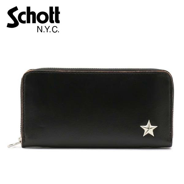 Schott ショット ワンスタージップウォレット 日本製 メンズ 長財布 レザー 送料無料 312...