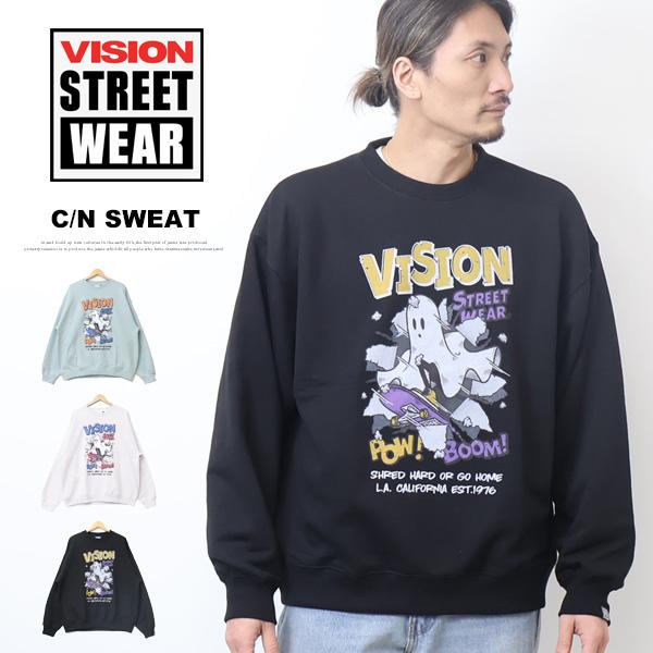 VISION STREET WEAR ビジョンストリートウェアー クラッシュゴースト スウェットシャ...