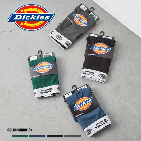 Dickies ディッキーズ ボクサーパンツ 前とじ 無地 ウエストロゴ アンダーウェア 下着 メン...