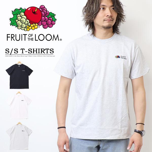 FRUIT OF THE LOOM フルーツオブザルーム ワンポイント刺繍 半袖Tシャツ メンズ 半...
