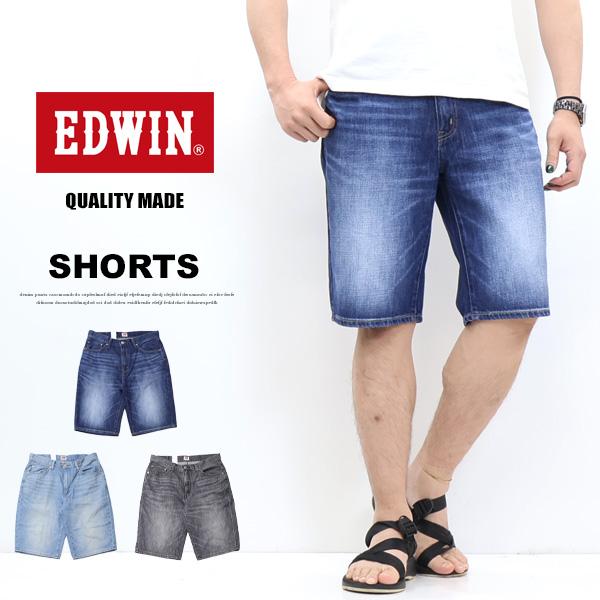 EDWIN エドウィン ベーシック ショートパンツ ショーツ ハーフパンツ デニム ジーンズ メンズ...