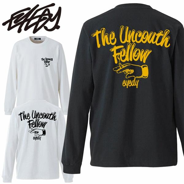 EYEDY アイディ プリント 長袖Tシャツ THE UNCOTH FELLOW 長T ロンT メン...